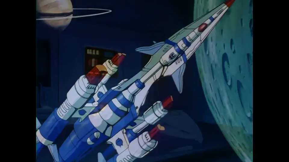 An Explorer-class ship crossing a planet.